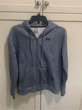 Under Armour Light Blue Hoodie with Black Trim